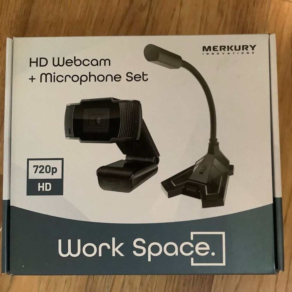 720p HD Webcam with Flexible Microphone by Mercury